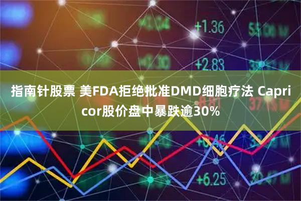 指南针股票 美FDA拒绝批准DMD细胞疗法 Capricor股价盘中暴跌逾30%