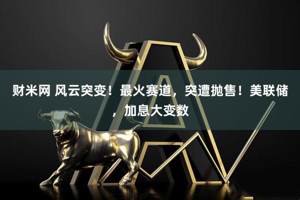 财米网 风云突变！最火赛道，突遭抛售！美联储，加息大变数